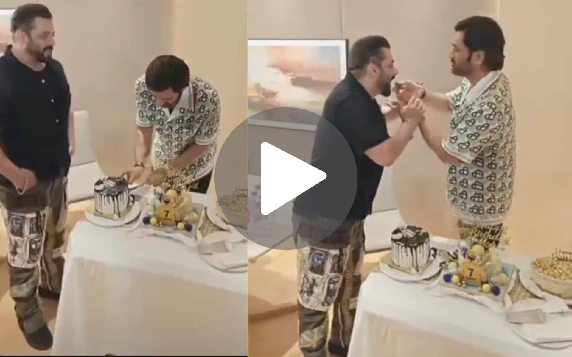 [Watch] MS Dhoni's 43rd Birthday Celebration Video Ft. Salman Khan Goes Viral